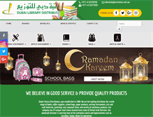 Tablet Screenshot of dubailibrary.com